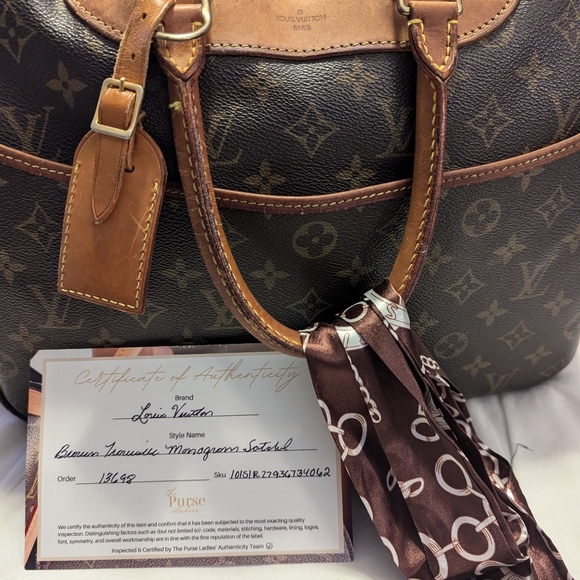 Louis Vuitton Vintage Monogram Canvas Deauville Satchel - Picture 10 of 17